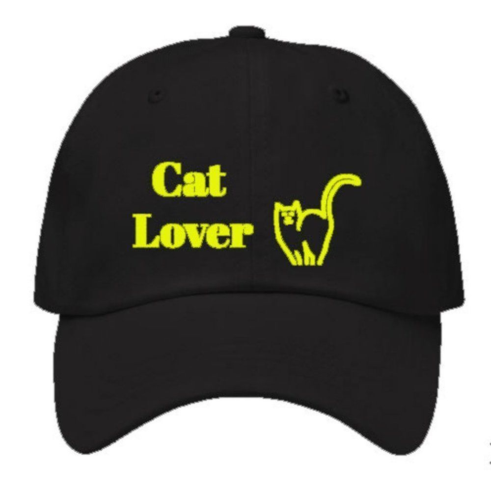 "Feline Devotion: The 'Cat Lover' Cat Hat - Wear Your Affection Proudly!"